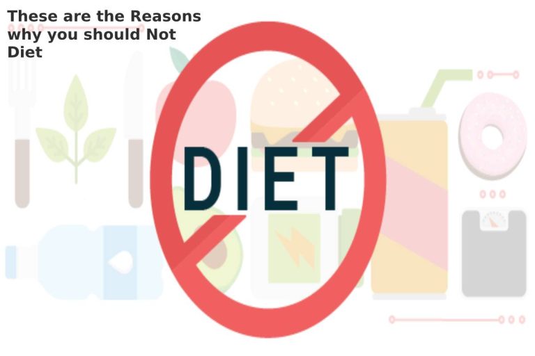 These are the Reasons Why you should not Diet