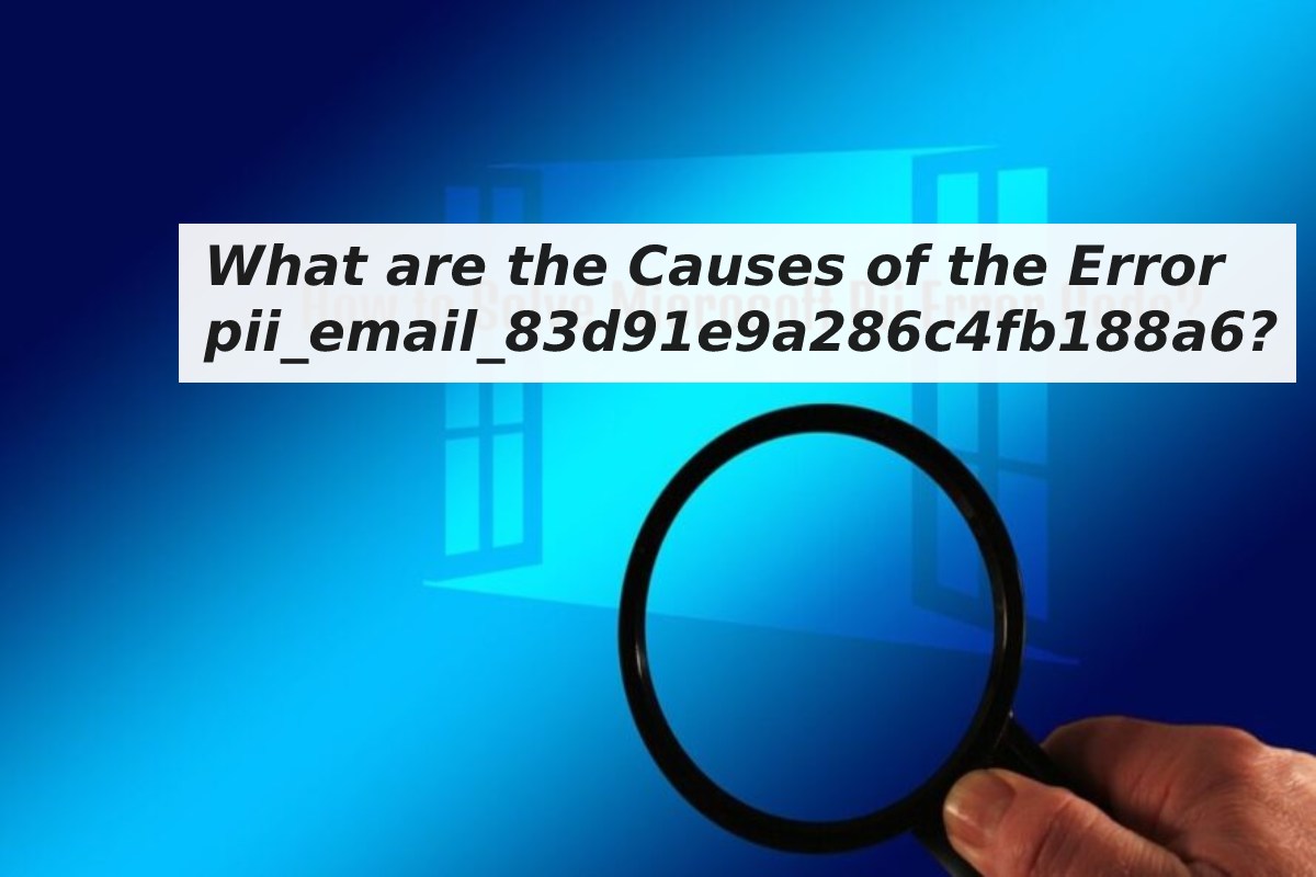 What are the Causes of the Error pii_email_83d91e9a286c4fb188a6?